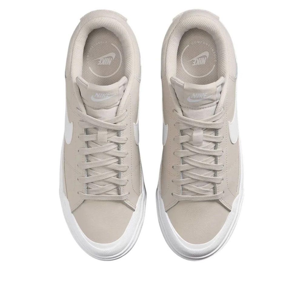 Nike • NIB Court Legacy Lift Sneakers • Light Orewood Brown/Phantom/White • Sz 7 - Picture 4 of 9